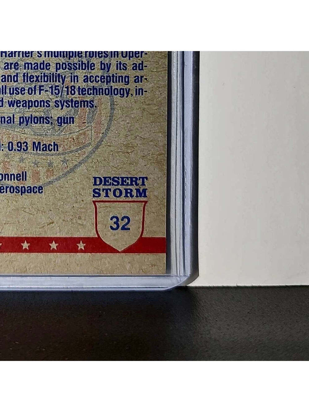 The Amazing AV-8B Harrier 1991 Topps Desert Storm #32 Card - Picture 10 of 10